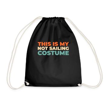 Segeln Segler Segelboot Id Rather Be Sailing - Turnbeutel - Schwarz - Vorne