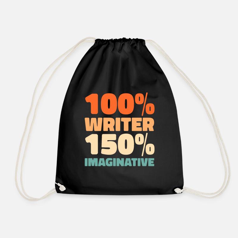 Schriftsteller Autor - Turnbeutel - Schwarz