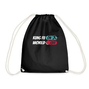 Kung Fu Kung Fu On World Off - Drawstring Bag - black - Front