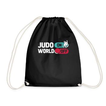 Judoka Judo On World Off - Drawstring Bag - black - Front