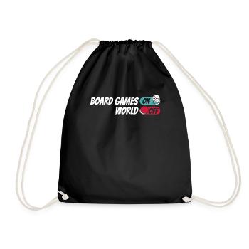 Board Game Board Game - Drawstring Bag - black - Front