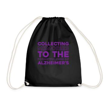 Alzheimer Soutien à la maladie d’Alzheimer - Sac de sport léger - noir - Devant