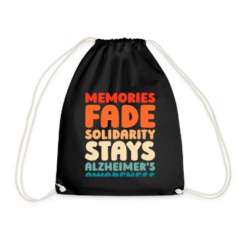 Alzheimer's Alzheimer's Support - Drawstring Bag - black - Front