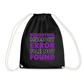 Alzheimer Funny Alzheimers Awareness - Drawstring Bag - black - Front