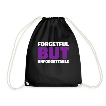 Alzheimer Funny Alzheimers Awareness - Drawstring Bag - black - Front
