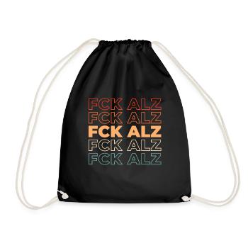 Alzheimer - Turnbeutel - Schwarz - Vorne