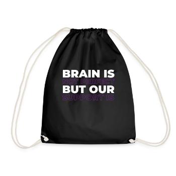 Alzheimer Funny Alzheimers Awareness - Drawstring Bag - black - Front