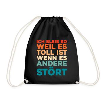 Black humor - Drawstring Bag - black - Front