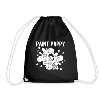 House Painter Dad Unique Gifts - Drawstring Bag - black - Front