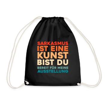 Black humor - Drawstring Bag - black - Front