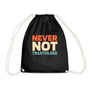 Triathlon Triathlète - Sac de sport léger - noir - Devant