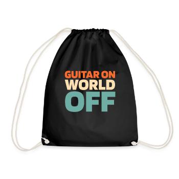 Guitare électrique Guitare électrique Guitare sur World Off - Sac de sport léger - noir - Devant