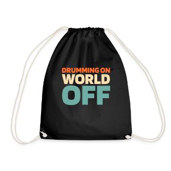 Drums Drummers Drummers - Drawstring Bag - black - Front