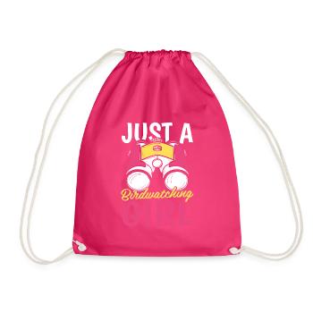 Birdwatcher juste une fille ornithologique - Sac de sport léger - fuchsia - Devant