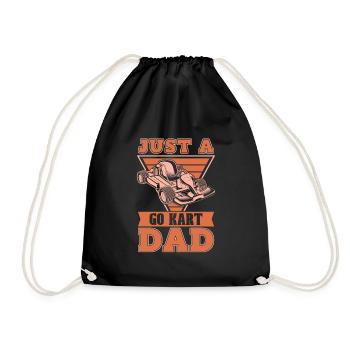 Go Kart Karting Kart Driver Just A Go Kart Dad - Sac de sport léger - noir - Devant