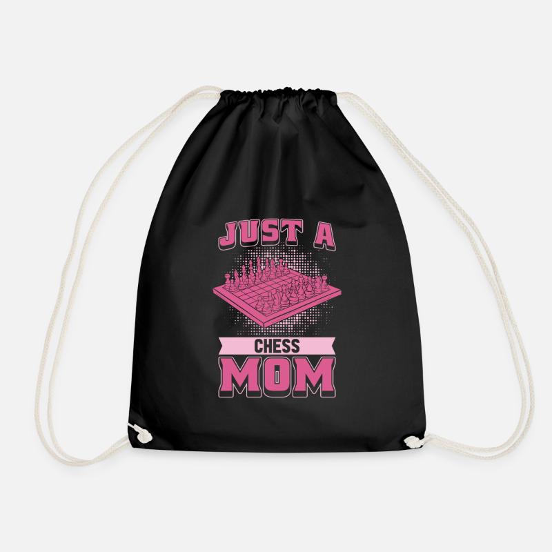 Schach Mutter Just A Chess Mom - Turnbeutel - Schwarz