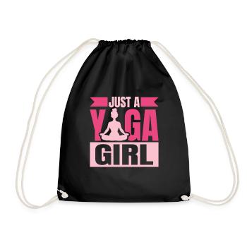 Yoga juste une fille de yoga - Sac de sport léger - noir - Devant