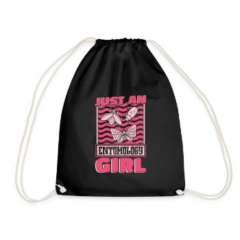 Entomology Entomologist Insect - Drawstring Bag - black - Front