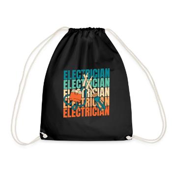 Électricien Électronicien Technicien en Electronique - Sac de sport léger - noir - Devant