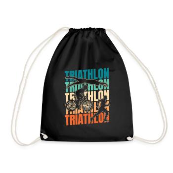 Triathlon Triathlète - Sac de sport léger - noir - Devant