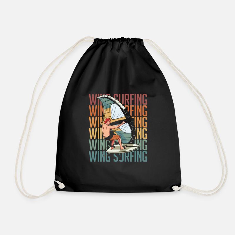 Wing Surf Wing Foil - Turnbeutel - Schwarz