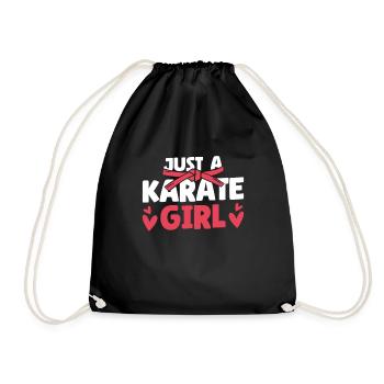 Karaté juste une fille de karaté - Sac de sport léger - noir - Devant