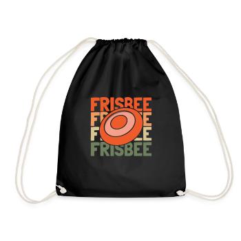 Frisbee - Turnbeutel - Schwarz - Vorne
