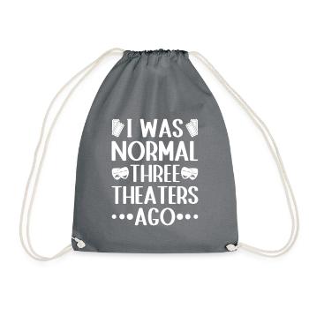 Théâtre J’étais normal Acteur Théâtre musical - Sac de sport léger - gris - Devant