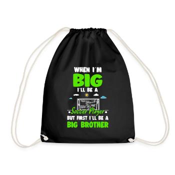 Quand je serai grand, je serai un joueur de football, mais d’abord - Sac de sport léger - noir - Devant