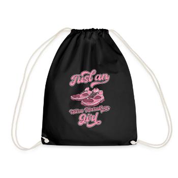 Ultramarathon Just An Ultra Marathon Girl - Drawstring Bag - black - Front