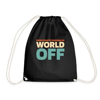 Xc Runner Cross Country Running - Drawstring Bag - black - Front