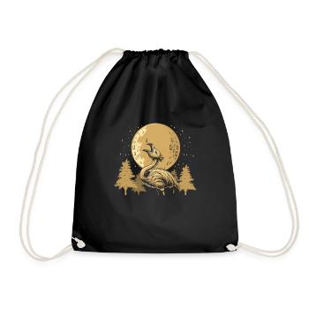 Flamingo Lune Hurlement - Sac de sport léger - noir - Devant