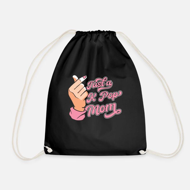 K Pop Kpop Korean Pop Just A Kpop Mom - Turnbeutel - Schwarz