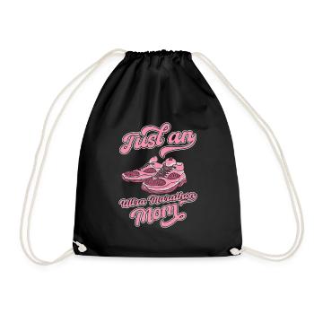 Ultramarathon Just An Ultra Marathon Mom - Drawstring Bag - black - Front