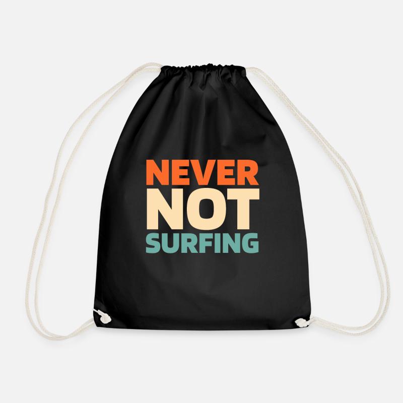 Windsurfen Windsurfer - Turnbeutel - Schwarz