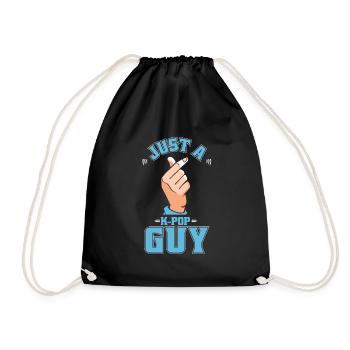 K Pop Kpop Pop coréenne Juste un gars Kpop - Sac de sport léger - noir - Devant