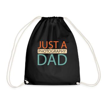 Photographer Photography Camera - Drawstring Bag - black - Front