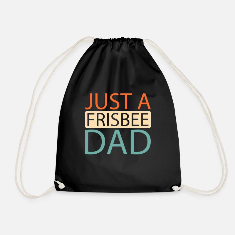Frisbee Just A Frisbee Dad - Turnbeutel - Schwarz