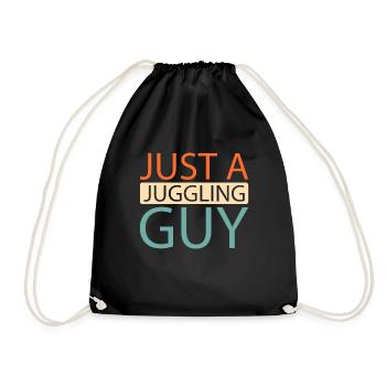 Juggling Juggler Just A Juggling Guy - Drawstring Bag - black - Front