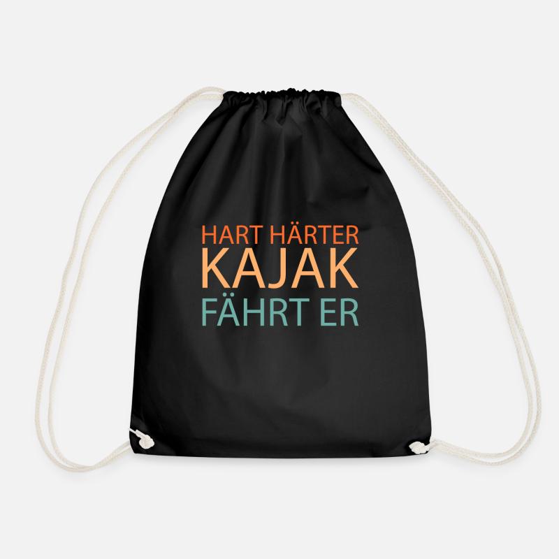 Kajaker - Turnbeutel - Schwarz