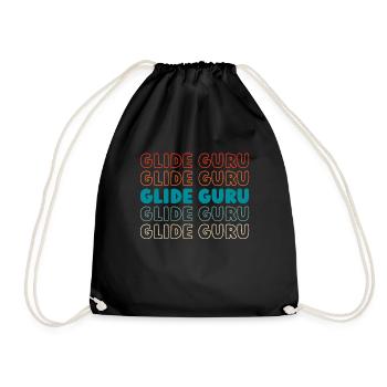 Paramotor paragliding - Drawstring Bag - black - Front