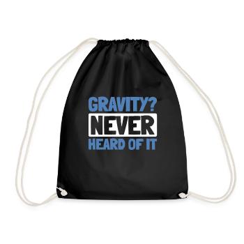 Paramotor paragliding - Drawstring Bag - black - Front