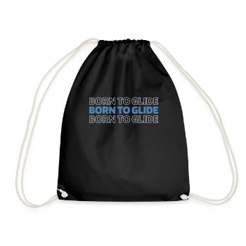 Paramotor paragliding - Drawstring Bag - black - Front