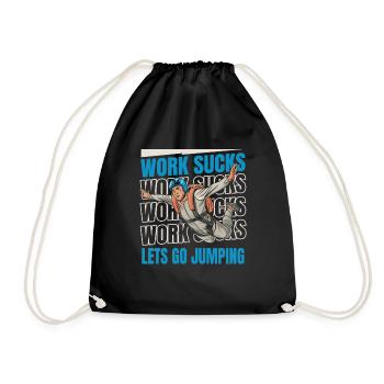 Base Jumping - Drawstring Bag - black - Front