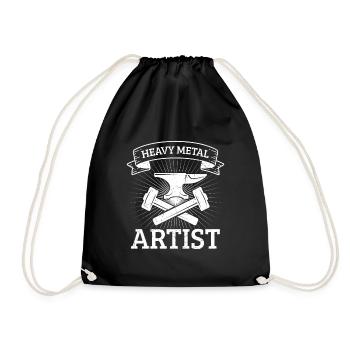 Idée cadeau de forgeage d’artiste de heavy metal - Sac de sport léger - noir - Devant