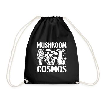 Morel Mushroom Cosmos Mushroom - Turnbeutel - Schwarz - Vorne