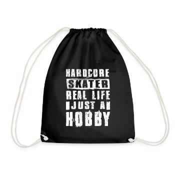 Skateboard Art For Boys Girls Men Skateboard Gifts - Drawstring Bag - black - Front