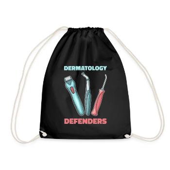 Dermatology Nurse Team - Drawstring Bag - black - Front