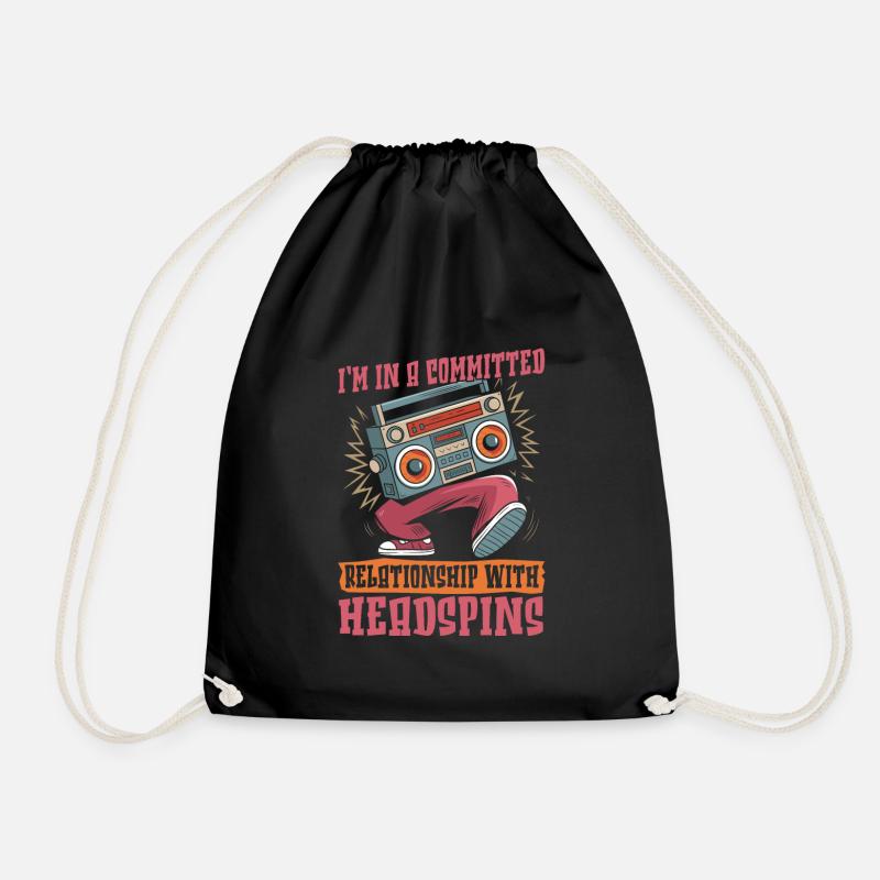 Breakdance Breakdancer Breakdancing - Turnbeutel - Schwarz
