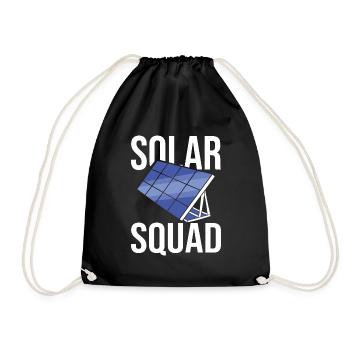 Solarinstallateur Kader - Turnbeutel - Schwarz - Vorne